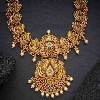 Latest antique gold necklace