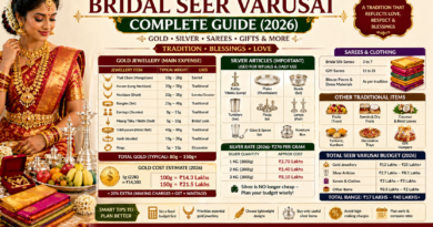 Bridal Wedding Seer Varusai Complete Guide on Gold Silver and Traditional Items